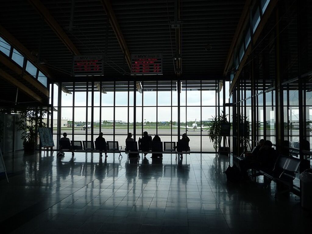 Airport waiting area