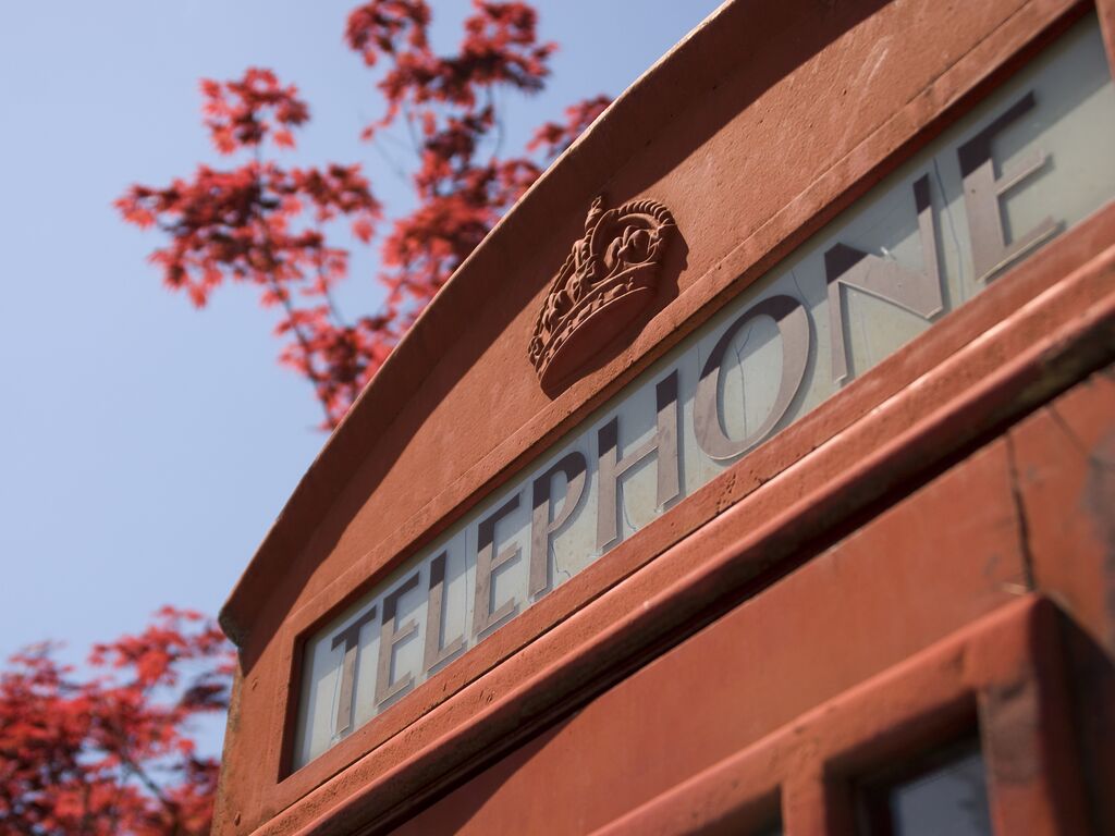 Red england great britain call box